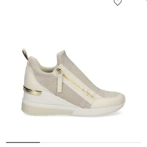 Michael Kors Cream and Gold Sneakers